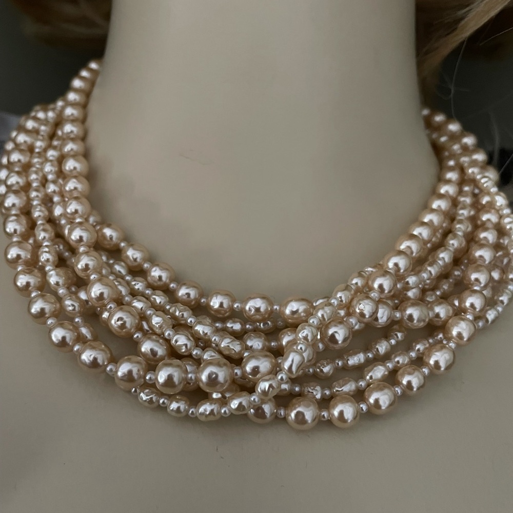 Miriam Haskell vintage pearl choker never worn!!